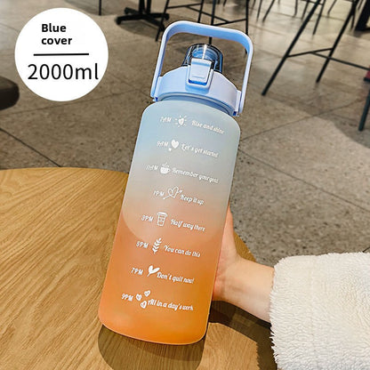 Sports Cup with Straw Scale