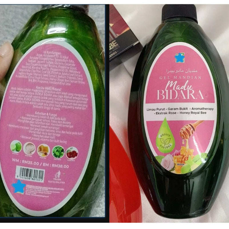 Floral-scented body wash