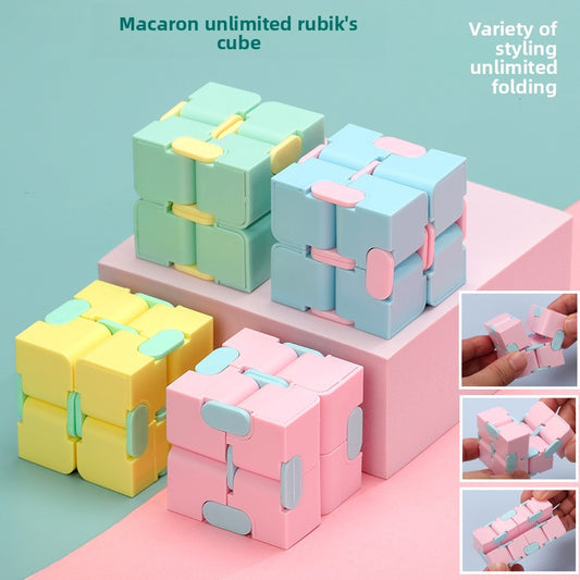Infinite Rubik's Cube Macaron-colored fingertip
