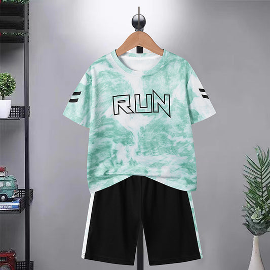 Children's camouflage training clothes
