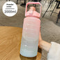 Sports Cup with Straw Scale