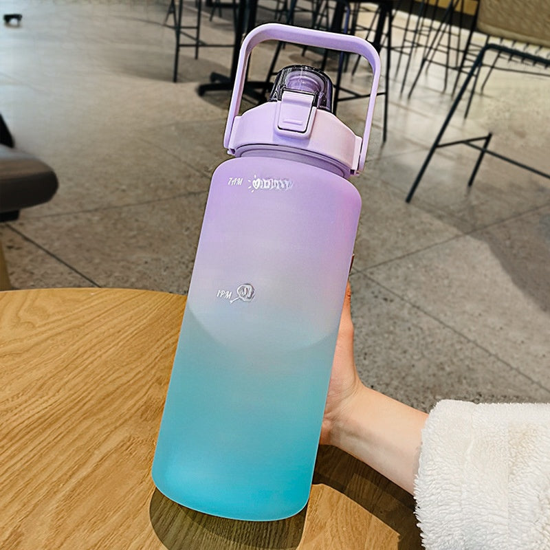 Sports Cup with Straw Scale