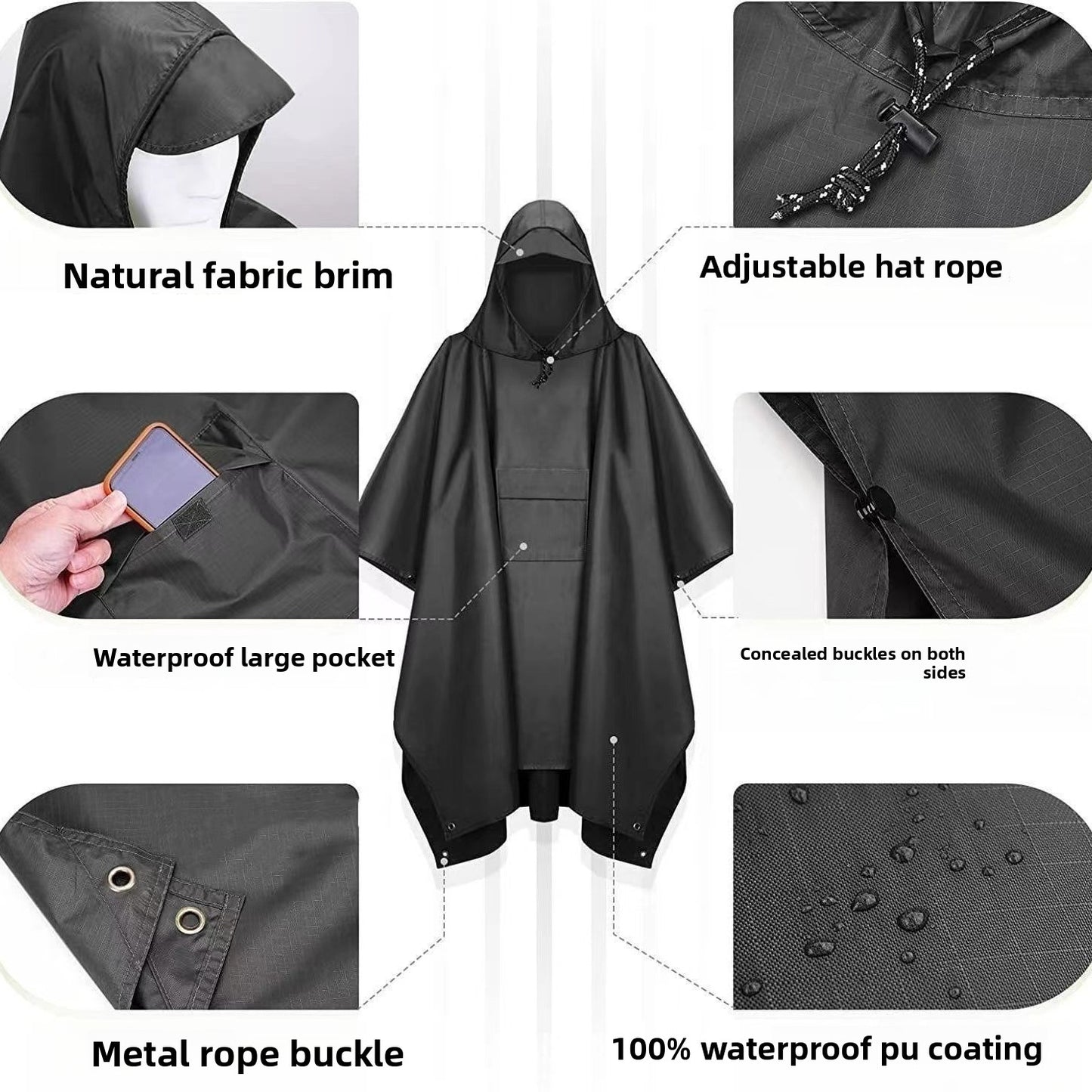 Cape raincoat, adult outdoor