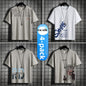 Summer men's ice silk short-sleeved T-shirt