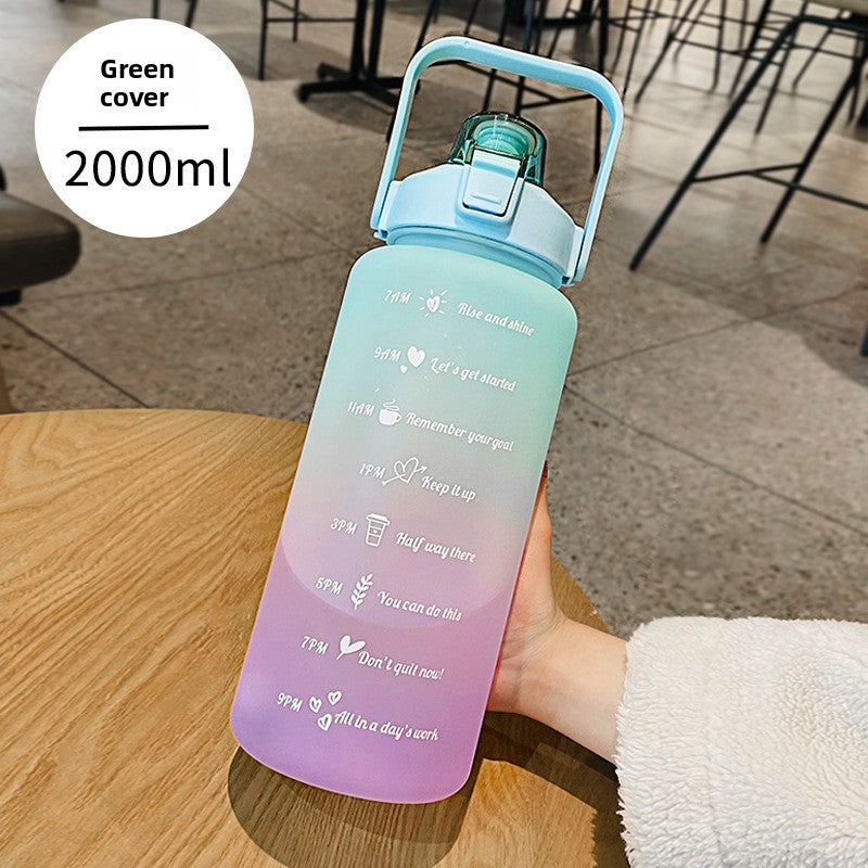 Sports Cup with Straw Scale
