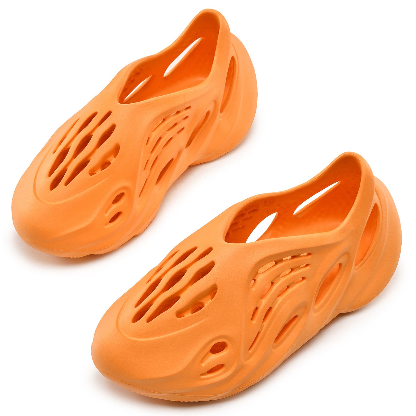 Anti-slip beach shoes worn over top of coconut-hole slippers