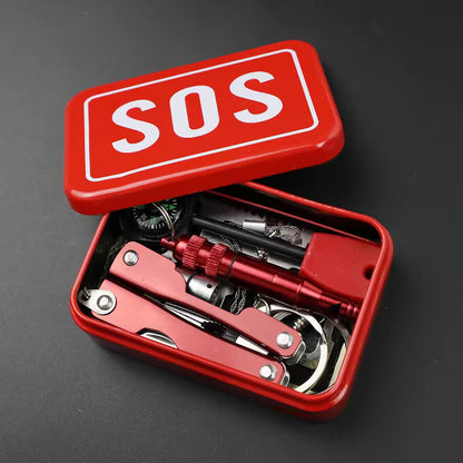 Tool metal storage box emergency kit