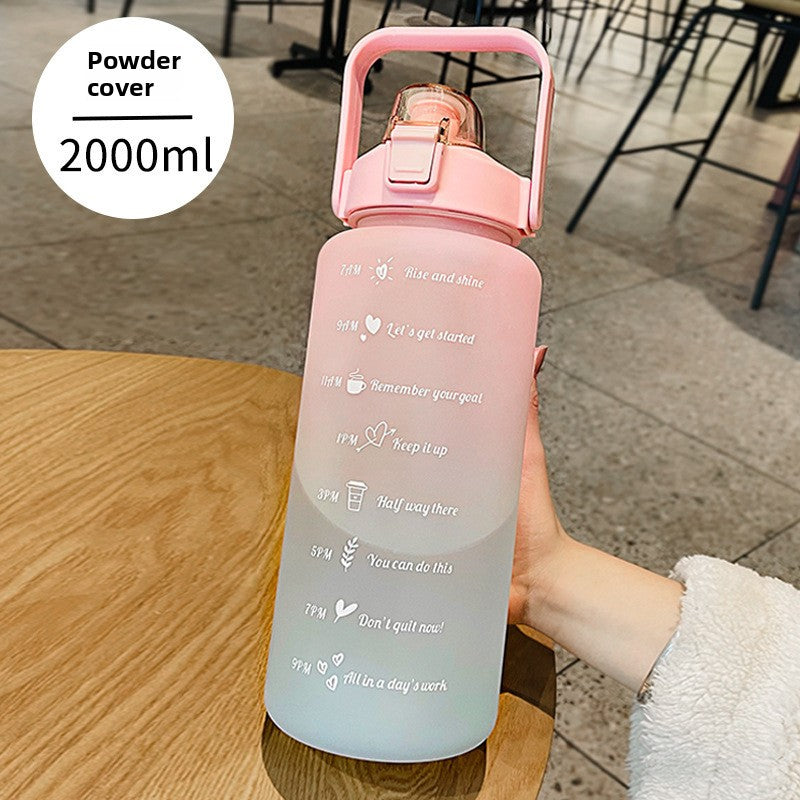 Sports Cup with Straw Scale