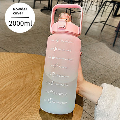 Sports Cup with Straw Scale
