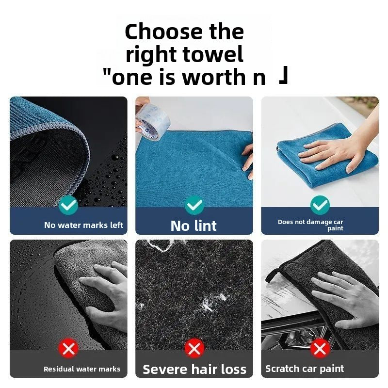 Thickened high-grade car wash towel car cloth